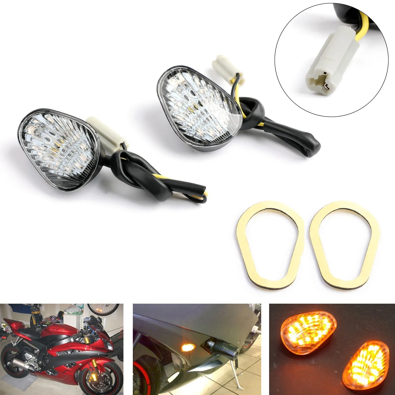 2006 2007 2008 Yamaha YZF R6 Montaje empotrado LED Euro señales de giro