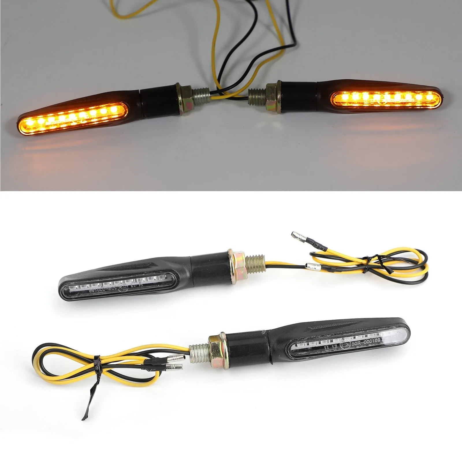 Luz indicadora de señales de giro para motocicleta M10, Scooter Chopper Cafe Racer genérico