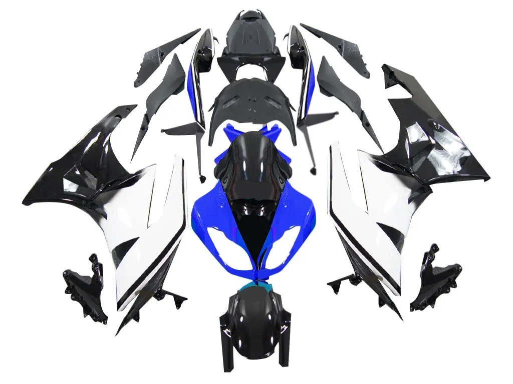 Amotopart 2009-2012 Kawasaki ZX6R ZX636 carenados azul blanco negro Ninja genérico