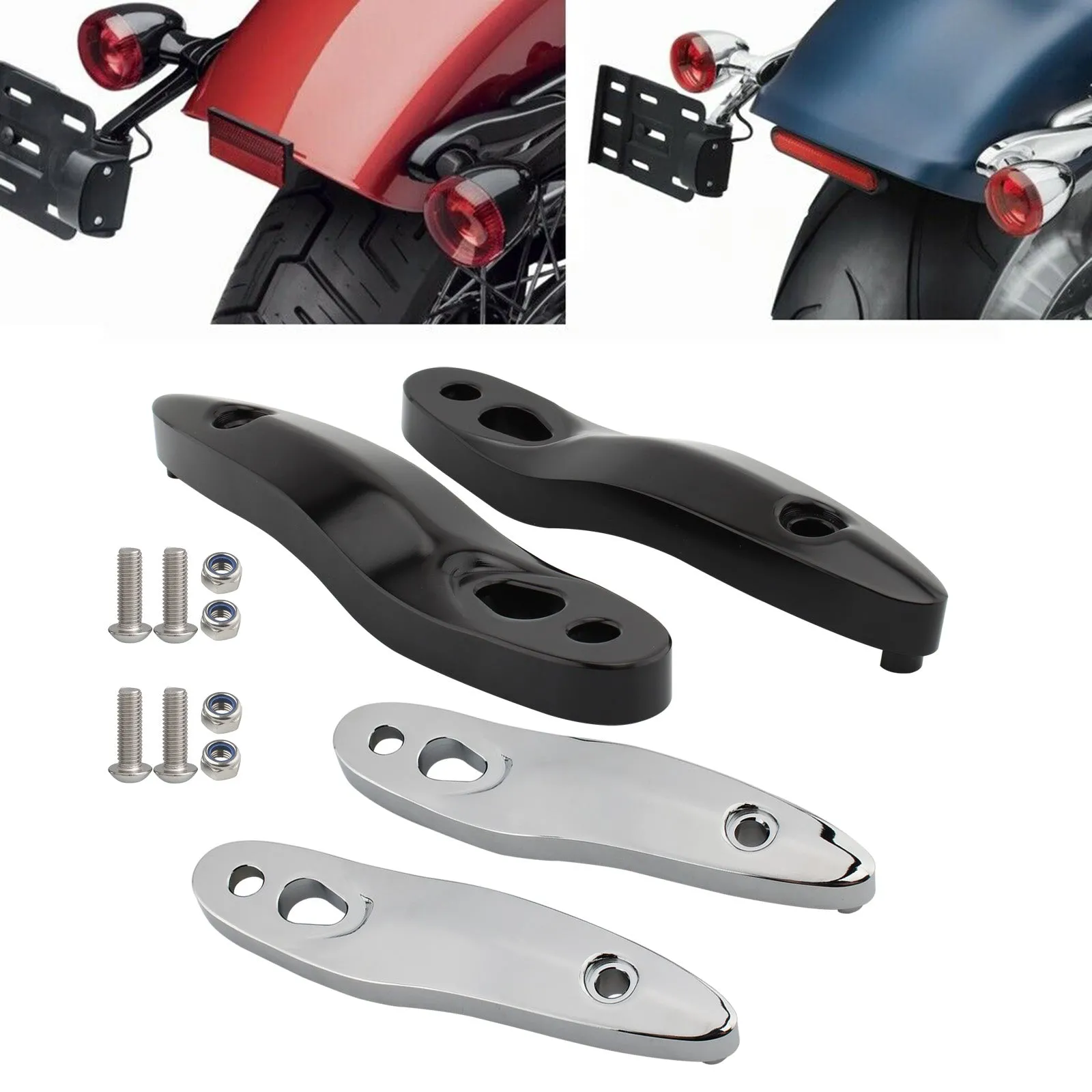 Softail 2000-2020 Broadcasting Plaisse Rafocation Kit para soporte de extensión de señal de giro