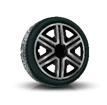 Tapacubos 14", ACTION DOUBLECOLOR GRAFITO-NEGRO 4 pzs