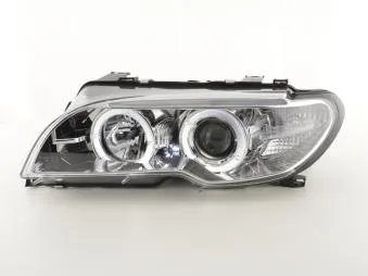 Faros Angel Eyes Bmw 3er E46 Coupe/Cabrio Bj. 03-05 Cromado Fk Automotive