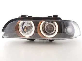 Faros Angel Eyes Para Bmw Serie 5 (Tipo E39) 95-00 Negro Fk Automotive