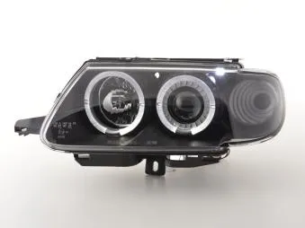 Faros Delanteros Set Angel Eyes Citroen Saxo 96-99 Negro Fk Automotive