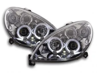 Faros Delanteros Set Angel Eyes Citroen Xsara Modelo N7 00-05 Cromado Con Faros Antiniebla Delanteros Fk Automotive