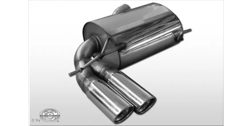 Escape FOX Audi A3 8P quattro escape final Ø70mm - 2x90 17