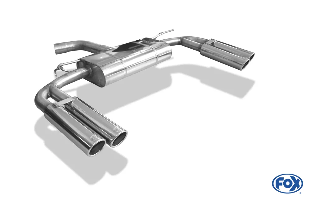 Audi A3 - 8V Sedan "con S-Line o S3 parachoques" Escape trasero FOX - 2x80 tipo 16 derecha / izquierda