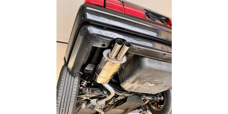 Audi 100 quattro Typ C3 catback final y silenciador delantero - 2x63 Typ 10