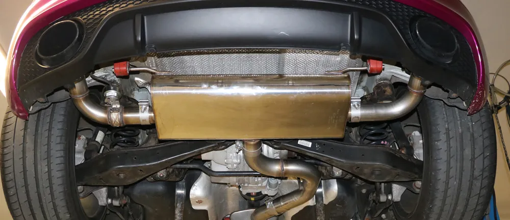 Escape FOX Audi TT 8J RS Escape Final cross with exit dch/izq and vacuum flap