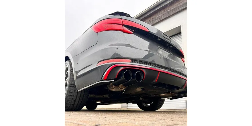 Audi S4 - B9 Escape deportivo derecho/izquierdo - 2x100 tipo 25 derecho/izquierdo revestido de negro