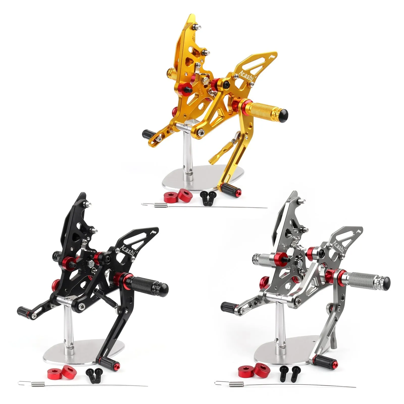 Commandes reculées réglables repose-pieds repose-pieds ensemble arrière pour Yamaha MT-07 FZ-07 MT07 générique