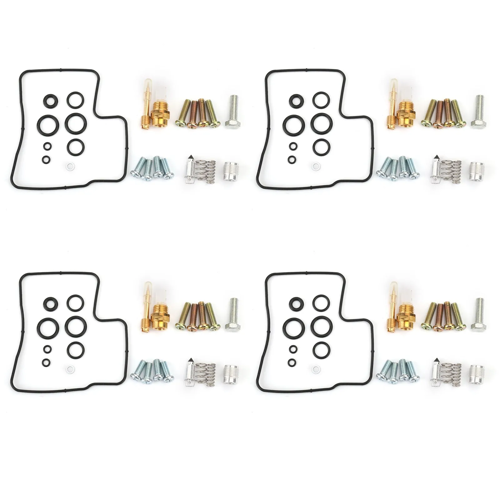 Kit de reconstrucción de reparación de carburador 4X para Honda VF700C VF700F VF750F Reemplazar 18-2432 genérico