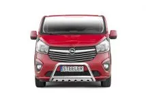 Bullbar delanteros Steeler para OPEL VIVARO 2014-2019 Modelo S