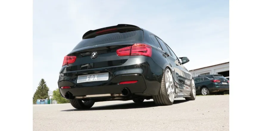 BMW F20/21 - 118i con silenciador OPF Final - 1x100 tipo 25 derecho/izquierdo revestido de negro