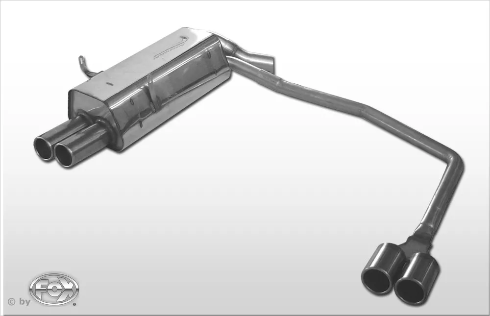 Escape FOX BMW E36 316/ 318/ 320/ 323/ 325/ 328 escape final salida duplex - 2x76 13 duplex