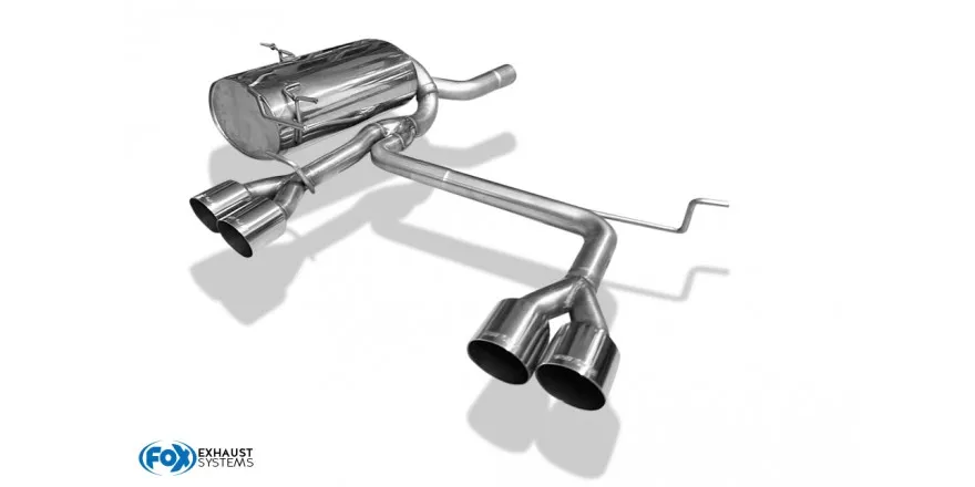 BMW E46 320/323/328 M3-Optik - Escape final RIEGER - 4x90 tipo 14