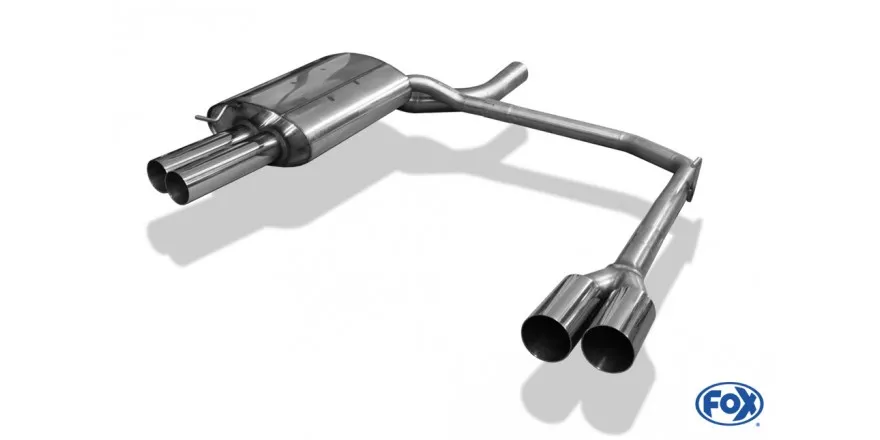 FOX Salida del Escape trasero derecha / izquierda - 2x90 tipo 10 M5 BMW E60 / 61 - 520i / 523i / 525i / 530i