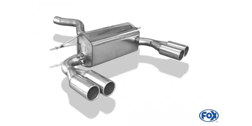 Escape FOX BMW F32/F33/F36 - 435i - M-Pagage - escape final salida duplex - 2x80 12 duplex