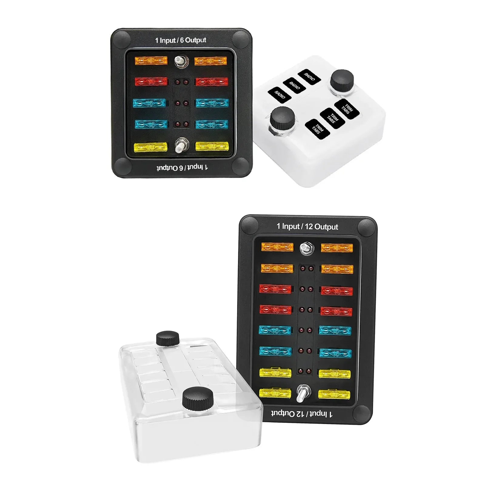 Caja de fusible ATC de 6 carriles/12 carriles/12 de carriles con bote de mar impermeable para el agua