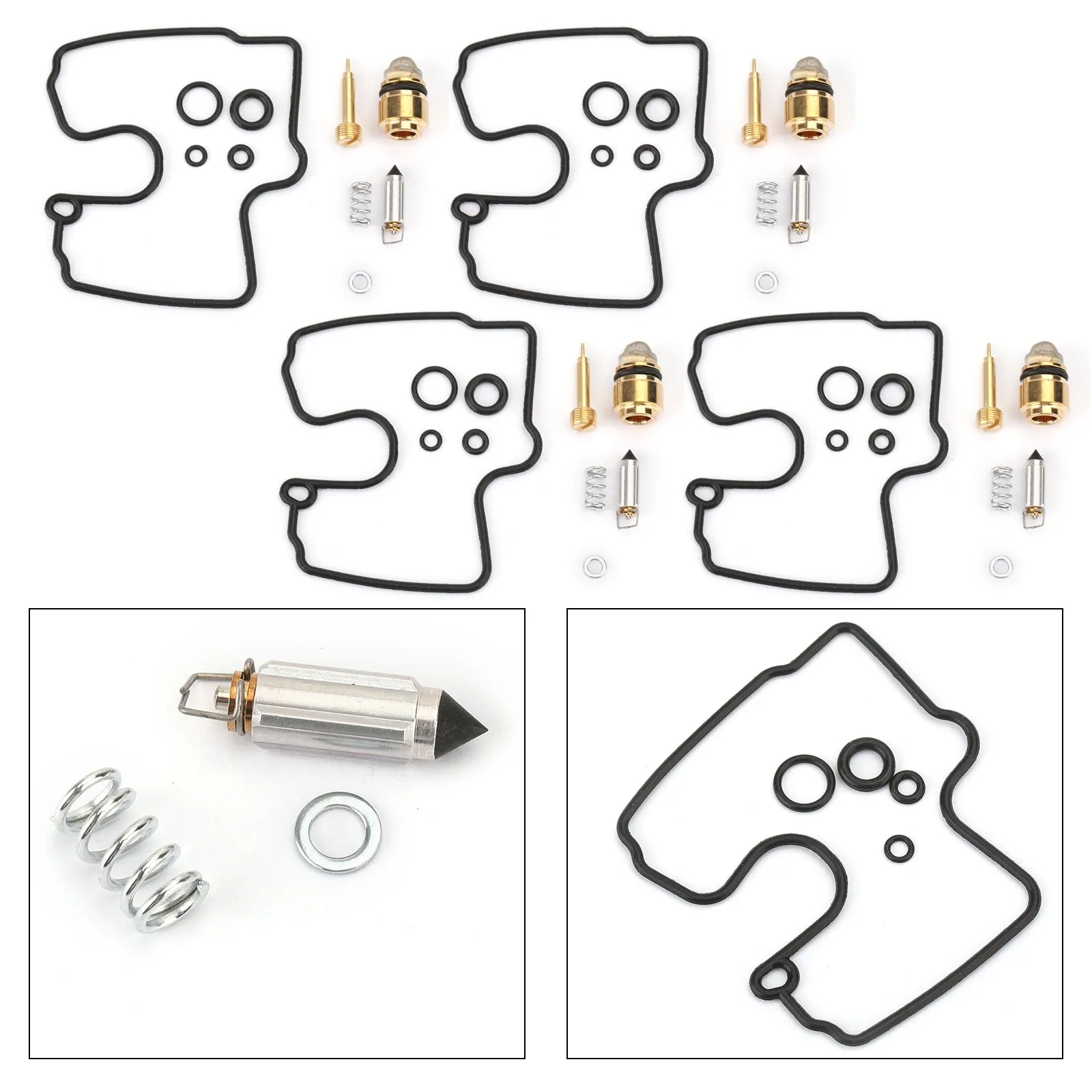 Kit de reconstrucción de reparación de 4 carburadores para KAWASAKI Ninja ZX-6R ZX6R ZZR 600 05-08 genérico