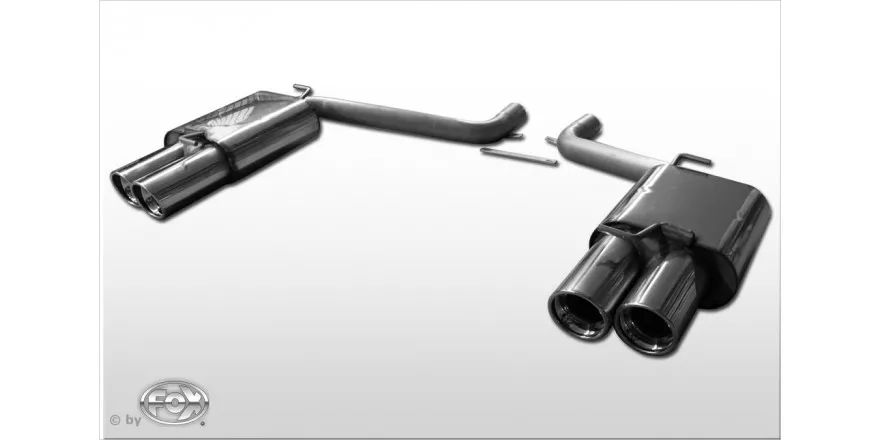 Escape FOX Chrysler 300C 5,7l escape final duplex double pipe - 2x100 17 duplex