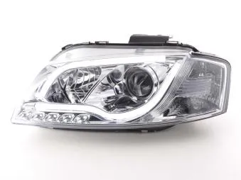 Faros Luz Diurna Set Con R87 Audi A3 Typ 8p/8pa Bj. 03-08 Cromado Fk Automotive