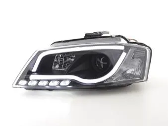 Faros Luz Diurna Con R87 Audi A3 8p Bj. 08-12 Negro Fk Automotive