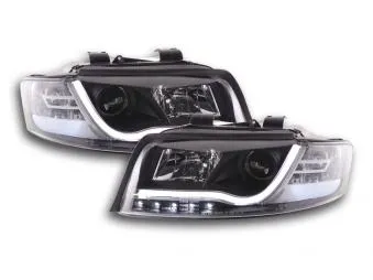 Faros Luz Diurna Set Con R87 Audi A4 Typ 8e Bj. 01-04 Negro Fk Automotive