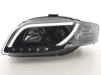 Faros Luz Diurna Set Audi A4 Typ 8e Bj. 05-07 Negro Fk Automotive