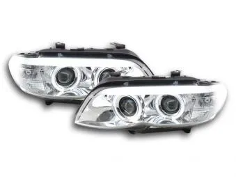 Faros Luz Diurna Xenon Bmw X5 E53 Bj. 03-06 Cromado Fk Automotive