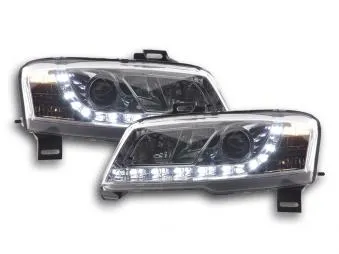 Faros Delanteros Luz Diurna Set Luz Diurna Fiat Stilo 01-06 Cromado Fk Automotive