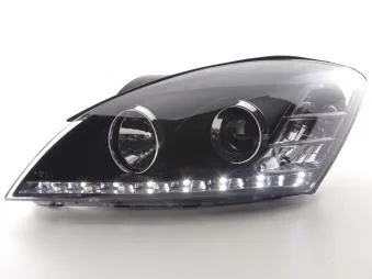 Faros Delanteros Luz Diurna Set Kia Cee'd 5-Ptas. Modelo Ed 06-09 Negro Fk Automotive