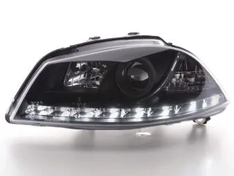 Faros Delanteros Luz Diurna Set Luz Diurna Seat Ibiza 3 6l Negro Fk Automotive