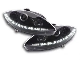 Faros Delanteros Luz Diurna Set Luz Diurna Seat Leon Modelo 1p / Altea/Toledo Modelo 5p 05- Negro Fk Automotive