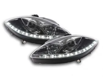 Faros Delanteros Luz Diurna Set Luz Diurna Seat Leon 1p 09- Cromado Fk Automotive