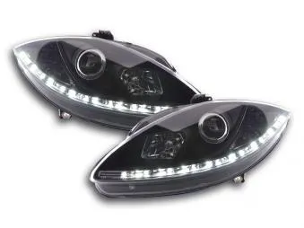 Faros Delanteros Luz Diurna Set Luz Diurna Seat Leon 1p 09- Negro Fk Automotive