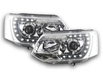 Faros Luz Diurna Con R87 Vw Bus T5 Bj. Ab 2009 Cromado Fk Automotive