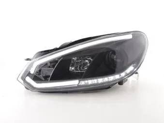 Faros Luz Diurna Con R87 Vw Golf 6 Bj. 08-12 Negro Fk Automotive
