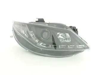 Faros Delanteros Luz Diurna Set Seat Ibiza Modelo 6j 08- Negro Fk Automotive