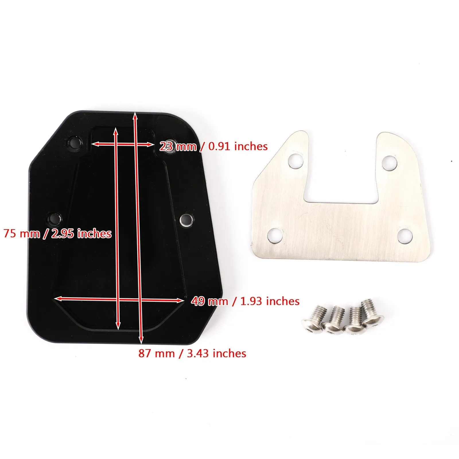 Soporte de placa ampliadora de soporte de motocicleta apto para HONDA CRF1100L/ADV 2020-2021 genérico