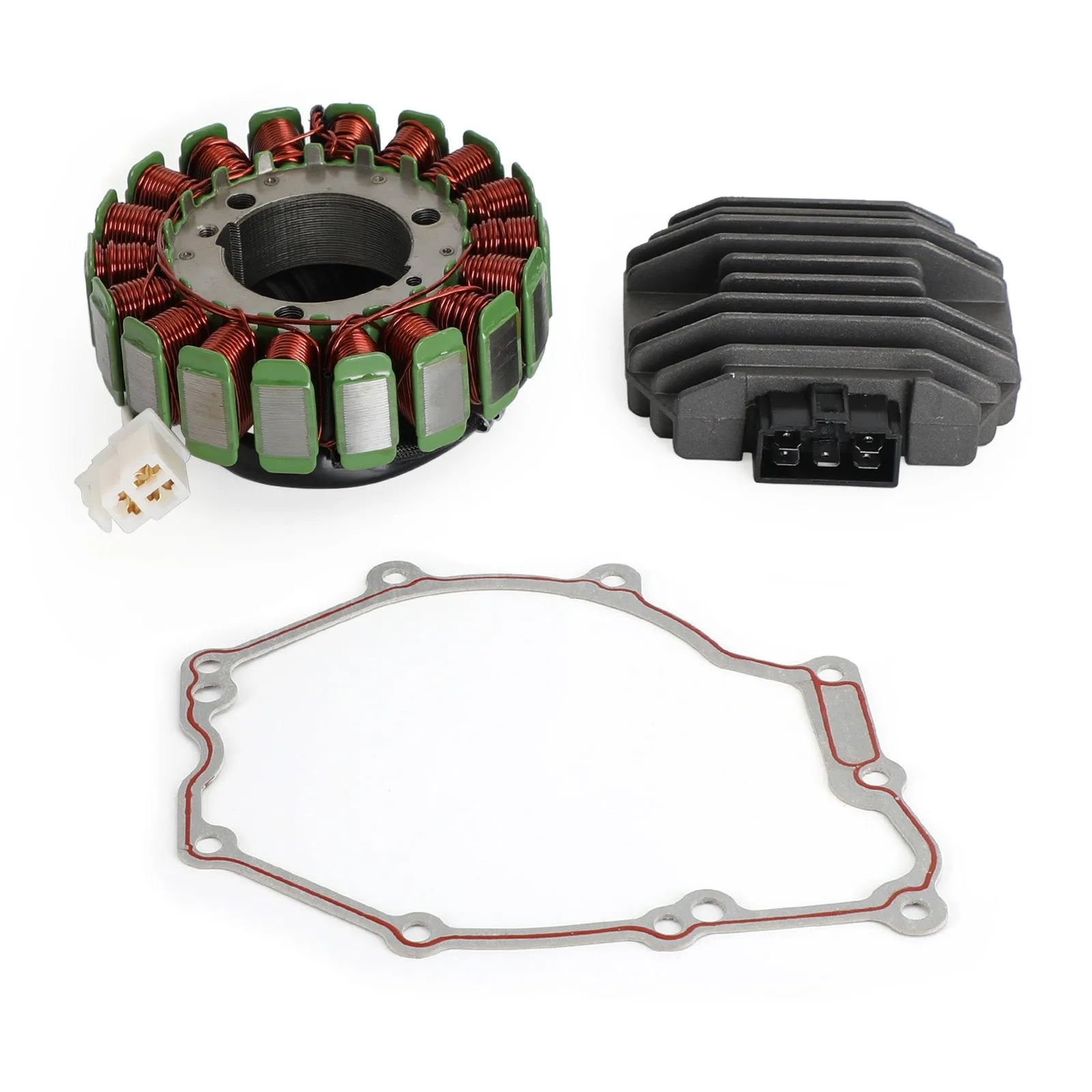 Junta rectificadora del regulador del estator para Yamaha FZ6 FZ6-N FZ6-S 04-09 5VX-81410-00 Genérico