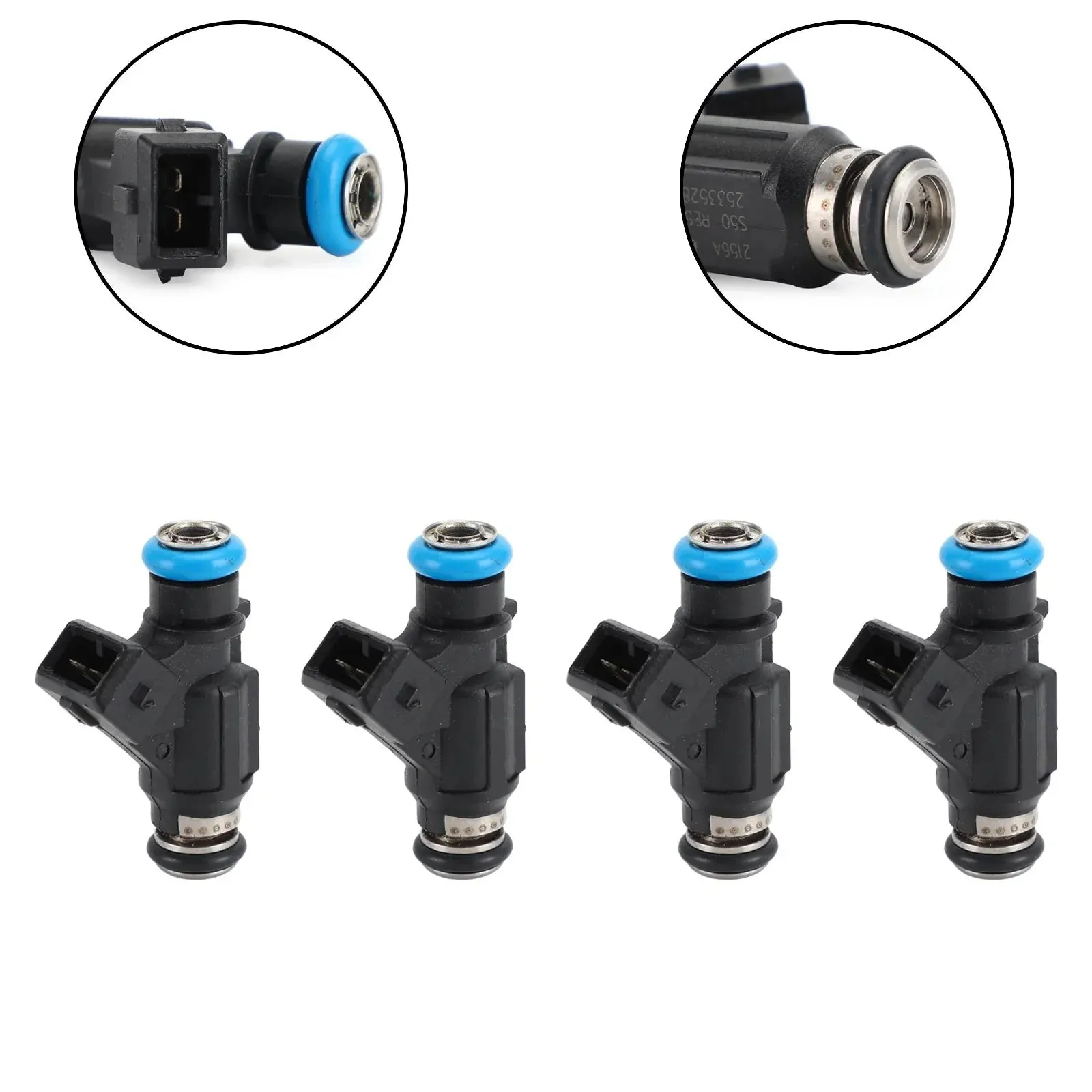 4 inyectores de combustible 25335288 aptos para fueraborda Mercury Mariner 60HP 2002-2006