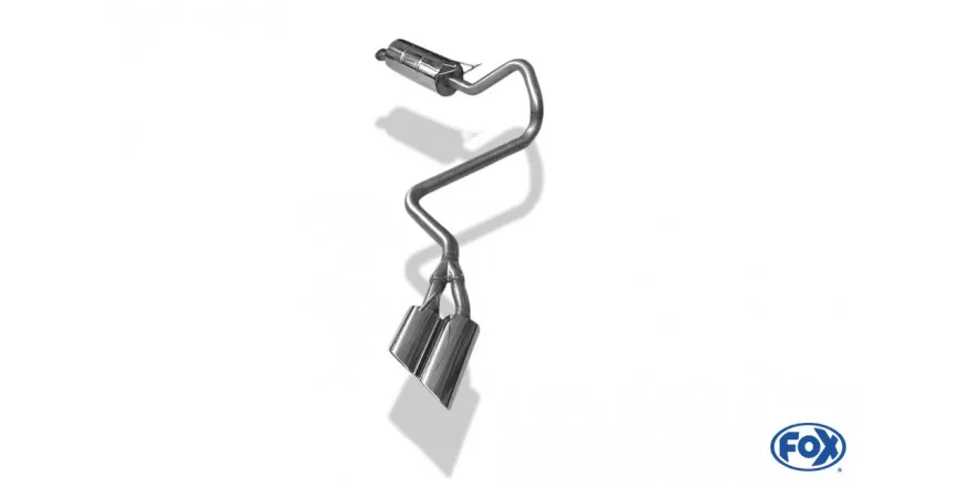 Escape FOX Ford Ranger from 10/2016 - Double Cap Escape Final exit laterally rechts on the vehicle - 2x115x85 38 left