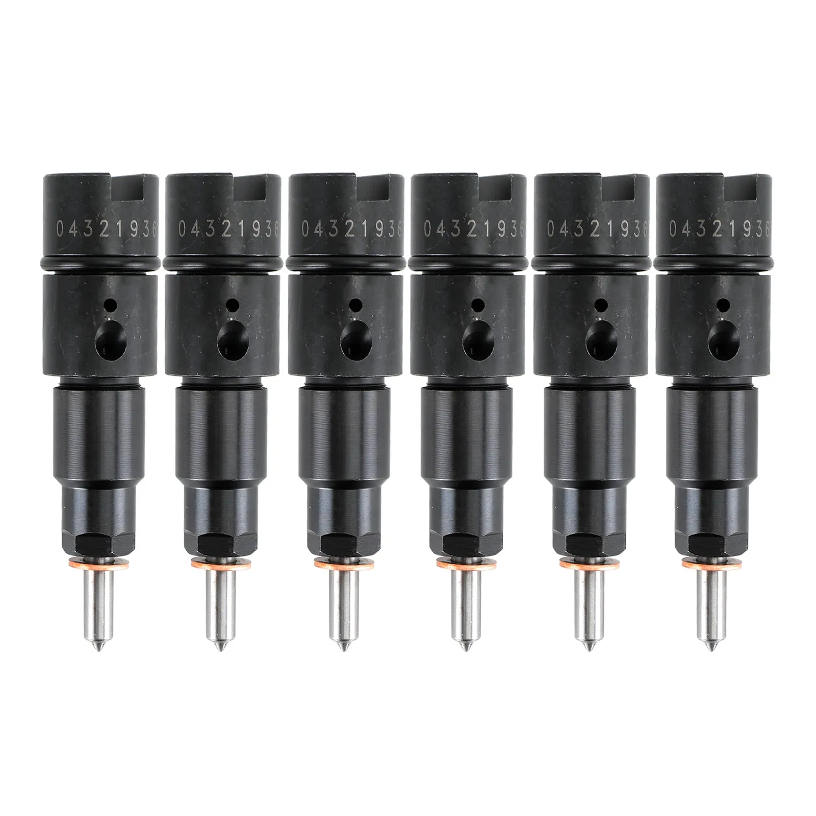 1998-2002 Dodge Cummins 5.9L 40-50 HP 6 inyectores de combustible 0432193635 RV275 Fedex Express