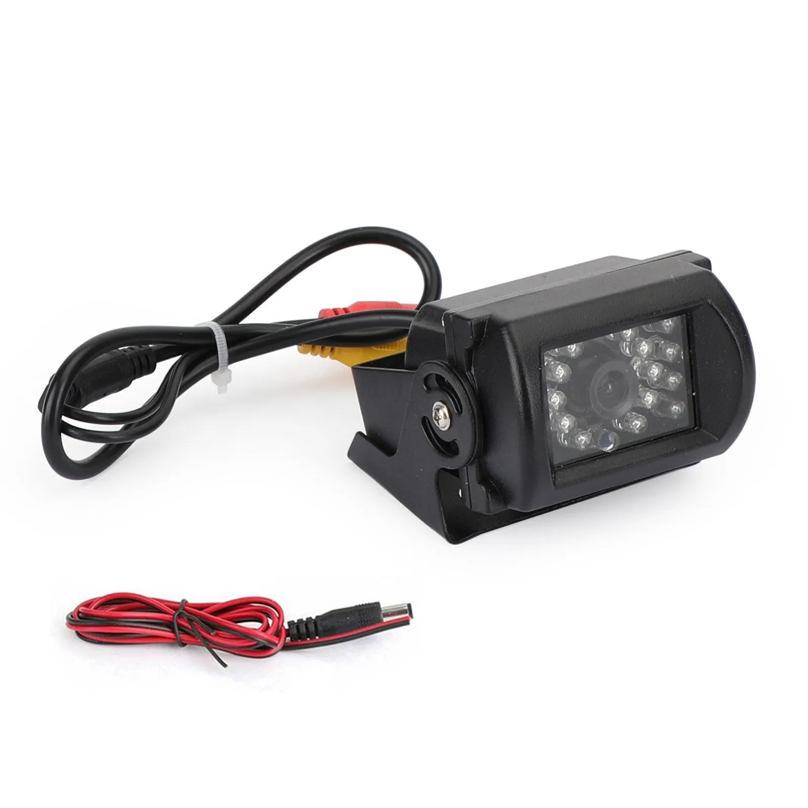 Cámara de marcha atrás para coche 18 IR CCD cámara de respaldo de visión trasera resistente 12-24V