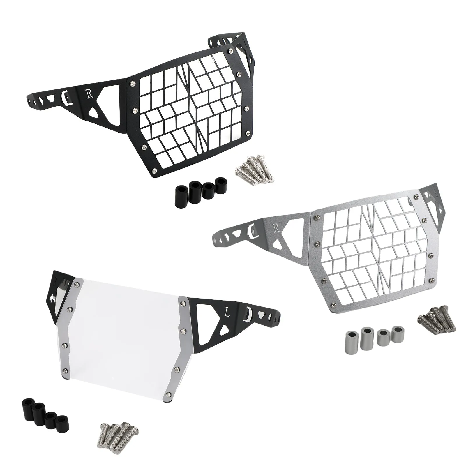 Kit de protección de faros negros para Suzuki DL1050 XT A 19+ Generic