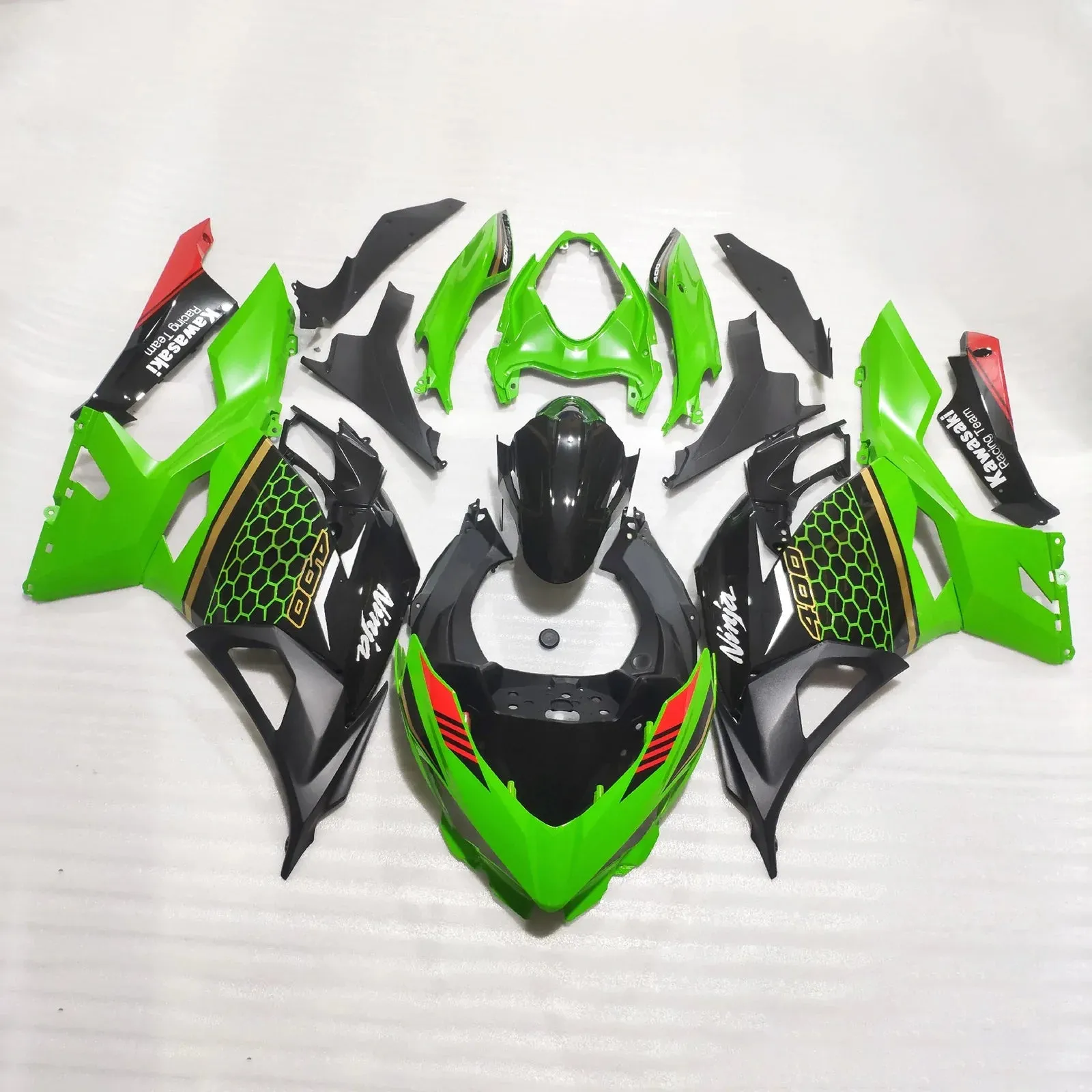 Kit de carenado Amotopart Kawasaki EX400/Ninja400 2018-2023