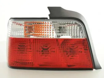 Kit De Pilotos Traseros Para Bmw Serie 3 Sedan Modelo E36 91-98 Rojo Blanco Fk Automotive