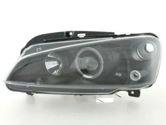 Faros Delanteros Set Angel Eyes Peugeot 106 96-03 Negro Fk Automotive