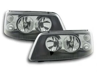 Faros Delanteros Set Angel Eyes Vw Bus T5 Modelo 7j/7h 03-09 Negro Fk Automotive
